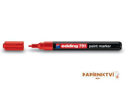Lakový popisovač EDDING 791 - červený