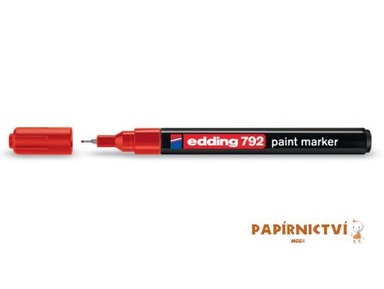 Lakový popisovač EDDING 792 - červený