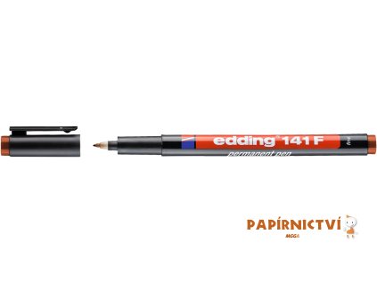 Permanentní popisovač EDDING 141 F - hnědý