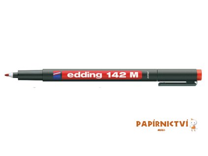 Permanentní popisovač EDDING 142 M - červený