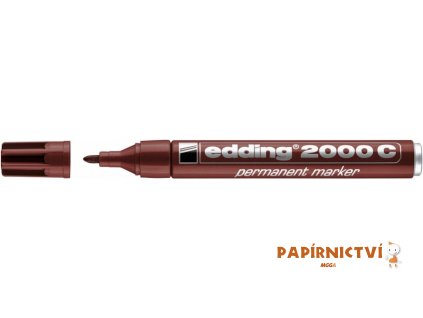 Permanentní popisovač EDDING 2000 C - hnědý