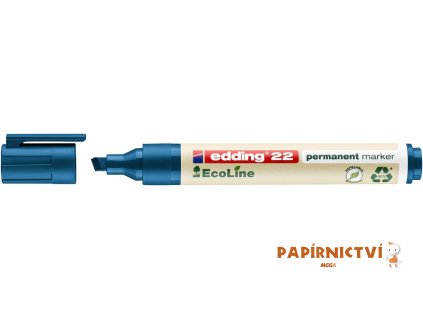 Permanentní popisovač EDDING 22 EcoLine - modrý