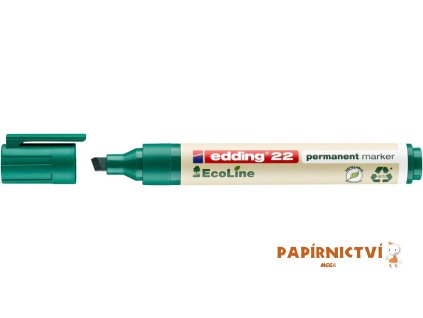 Permanentní popisovač EDDING 22 EcoLine - zelený