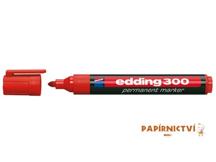 Permanentní popisovač EDDING 300 - červený