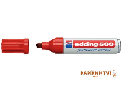 Permanentní popisovač EDDING 500 - červený