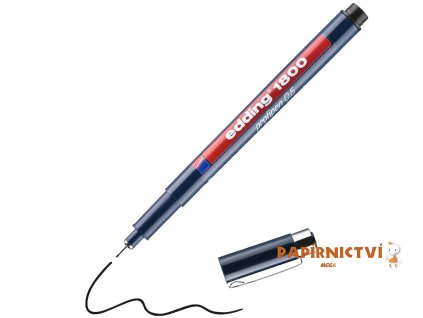 Pero pro technické kreslení EDDING 1800 0,5 mm - černý