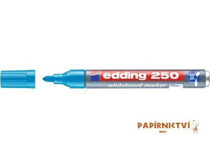 Popisovač na bílé tabule EDDING 250 - světle modrý