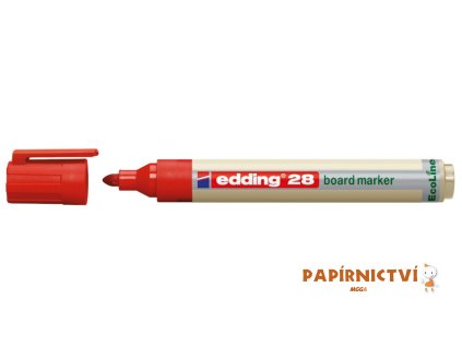 Popisovač na bílé tabule EDDING 28 Ecoline - červený