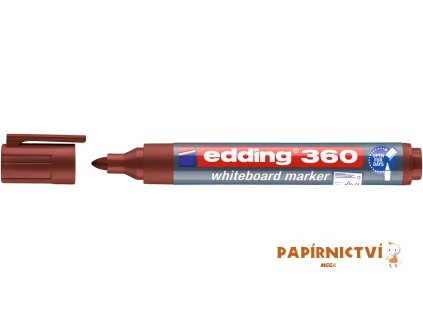 Popisovač na bílé tabule EDDING 360 - hnědý