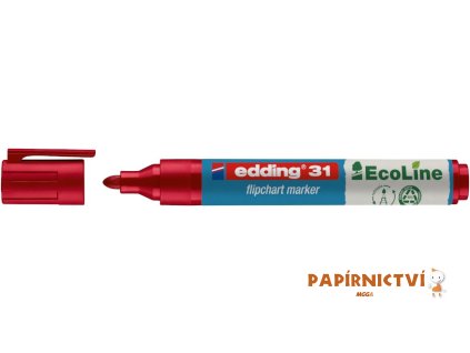 Popisovač na flipchart EDDING 31 EcoLine - červený