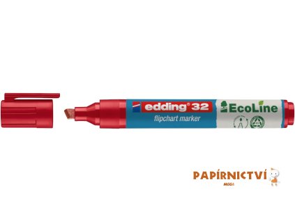 Popisovač na flipchart EDDING 32 EcoLine - červený