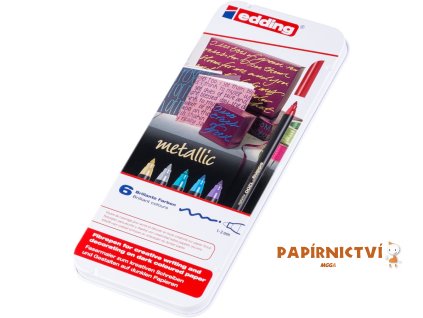 Fix EDDING 1200/6S, kovové pouzdro, metalické