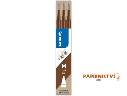 Náplň FriXion Ball 0,7 -Sada 3 ks - hnědá
