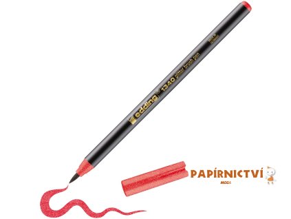 Štětcový fix EDDING 1340, třpyt. červený (642)