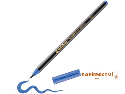 Štětcový fix EDDING 1340, třpytivě modrý (643)