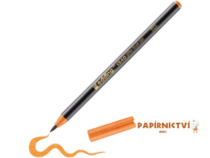 Štětcový fix EDDING 1340, třpyt. oranžový (646)