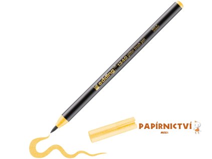 Štětcový fix EDDING 1340, třpyt. okr. žlutý (655)