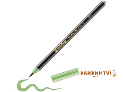 Štětcový fix EDDING 1340, třpyt. sv. zelený (664)