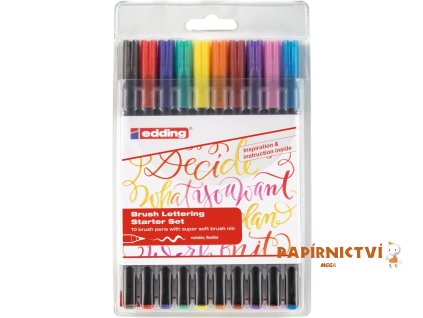 Štětcový fix EDDING 1340/10S závěsné pouzdro, základní barvy