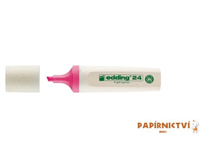 Zvýrazňovač EDDING 24 EcoLine, neonově růžový