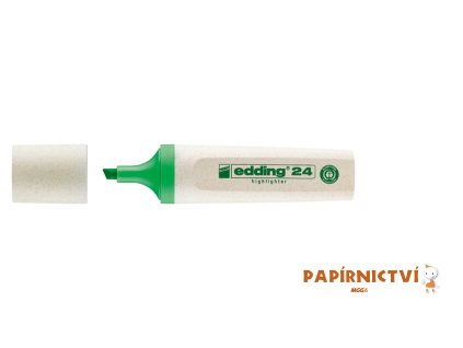 Zvýrazňovač EDDING 24 EcoLine, neonově zelený