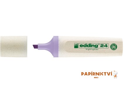 Zvýrazňovač EDDING 24 EcoLine, pastelově fialový (134)