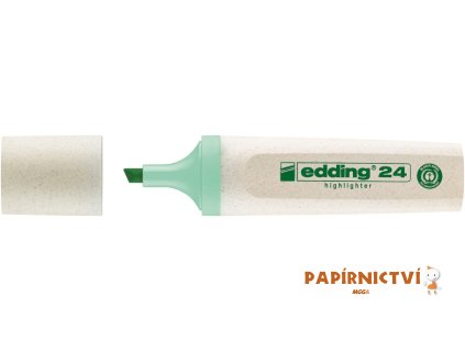 Zvýrazňovač EDDING 24 EcoLine, pastelově zelený (137)