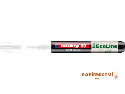Lakový popisovač EDDING EcoLine 50, bílý