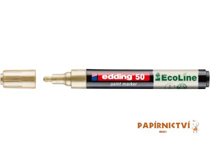Lakový popisovač EDDING EcoLine 50, zlatý