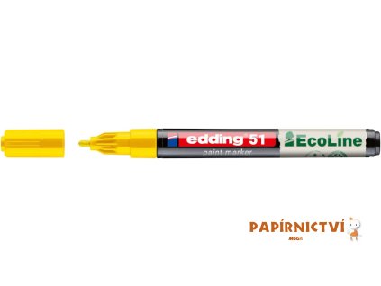 Lakový popisovač EDDING EcoLine 51, žlutý