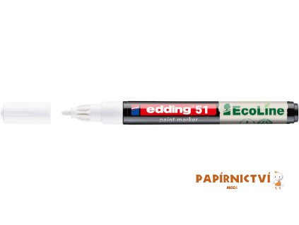 Lakový popisovač EDDING EcoLine 51, bílý