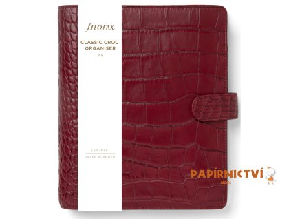 Filofax, Diář Classic Croc, A5, cherry