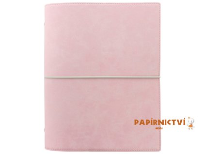 Filofax, Diář Domino Soft, A5, pastelová růžová