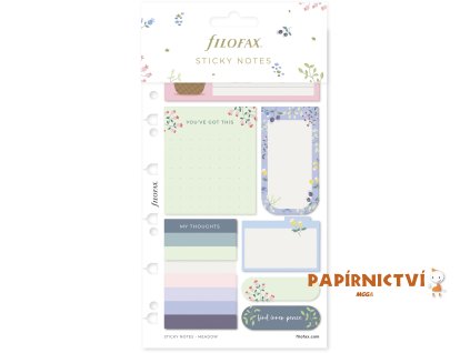 Filofax, Lepicí bločky Meadow, náplň Multi, Osobní/A5