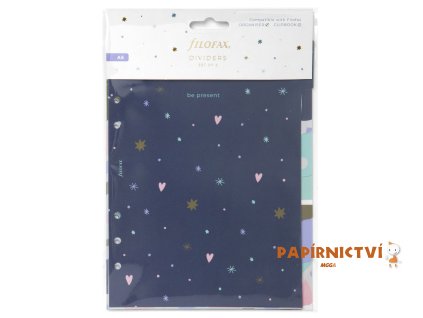 Filofax, Náplň A5, rozřazovač Good Vibes, 6 záložek