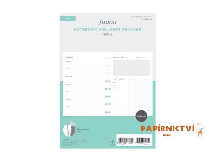 Filofax, Náplň pro Notebook, Náplň A5, wellness plánování