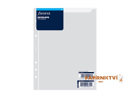 Filofax, Průhledná obálka, horní otevírání, A5, transparentní