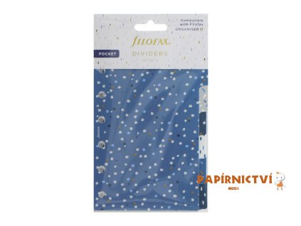 Filofax, Rozřazovač pro diáře, Indigo, kapesní