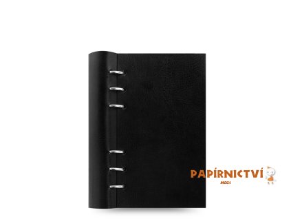 Filofax, Zápisník Clipbook Classic Monochrome, osobní, černá
