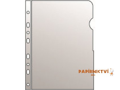 Průhledný obal A5 - "L/U" PVC eurozávěs, čirý, 140mic. 2-012