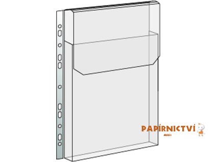 Průhledný obal na katalogy PVC eurozávěs ,s klopou , 165mic. 2-047