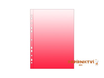 Euroobal A4 PP barevný eurozávěs, červený lesk 50mic. 2-086