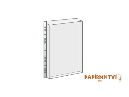 Průhledný obal na katalogy PP eurozávěs 180mic.240x310x20mm 2-093