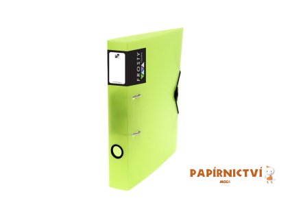 Pořadač PP silný páka 5cm Opaline Frosty zelená 2-10519