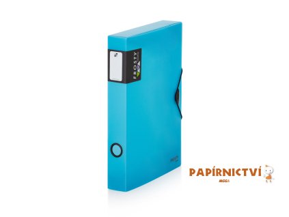 Krabice PP s gumou A4 maxi 45 Opaline Frosty modrá 2-497