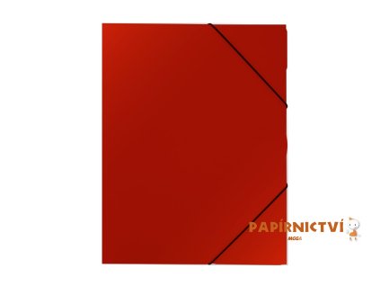 Sloha PP s gumou A4 Classic červená 2-534