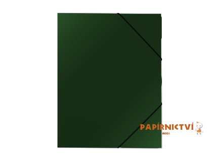 Sloha PP s gumou A4 Classic zelená 2-535