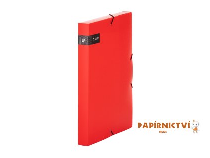 Krabice PP s gumou A4 Classic červená 2-544