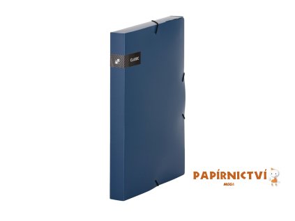 Krabice PP s gumou A4 Classic modrá 2-547