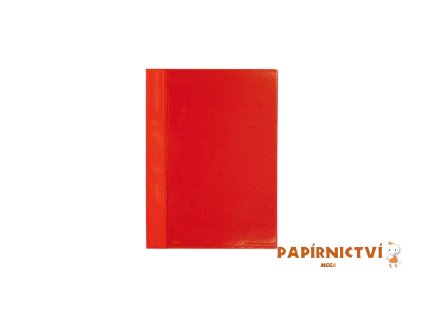 Rychlovazač A4 PVC s kapsou červená 5-421C